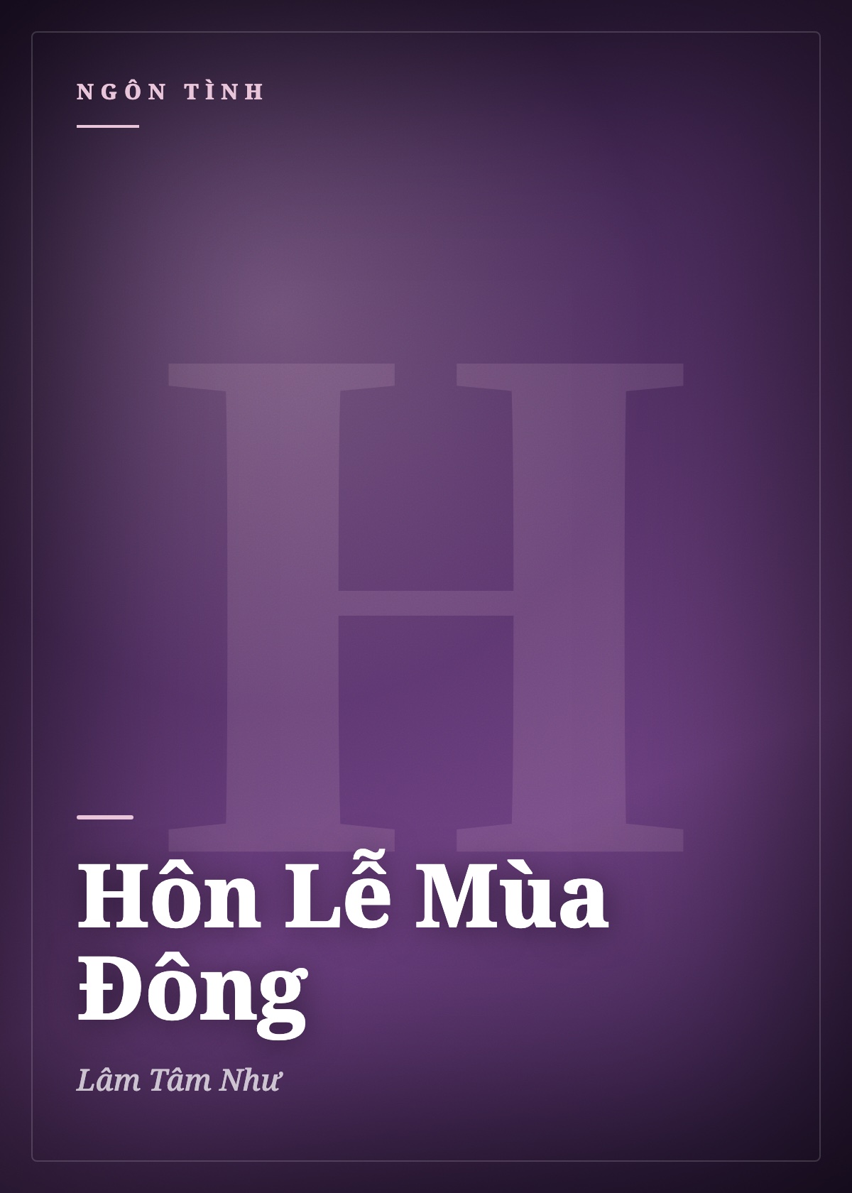 Bìa truyện Hôn Lễ Mùa Đông