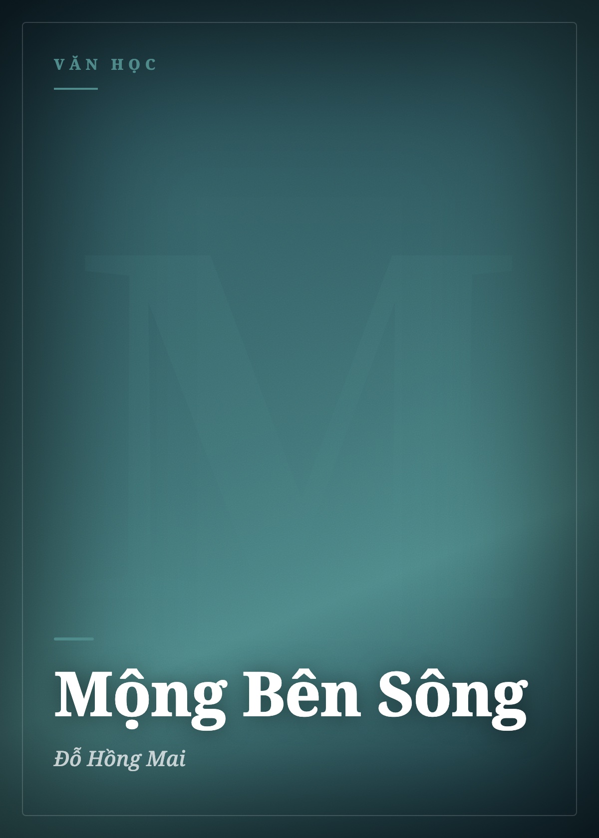 Bìa truyện Mộng Bên Sông